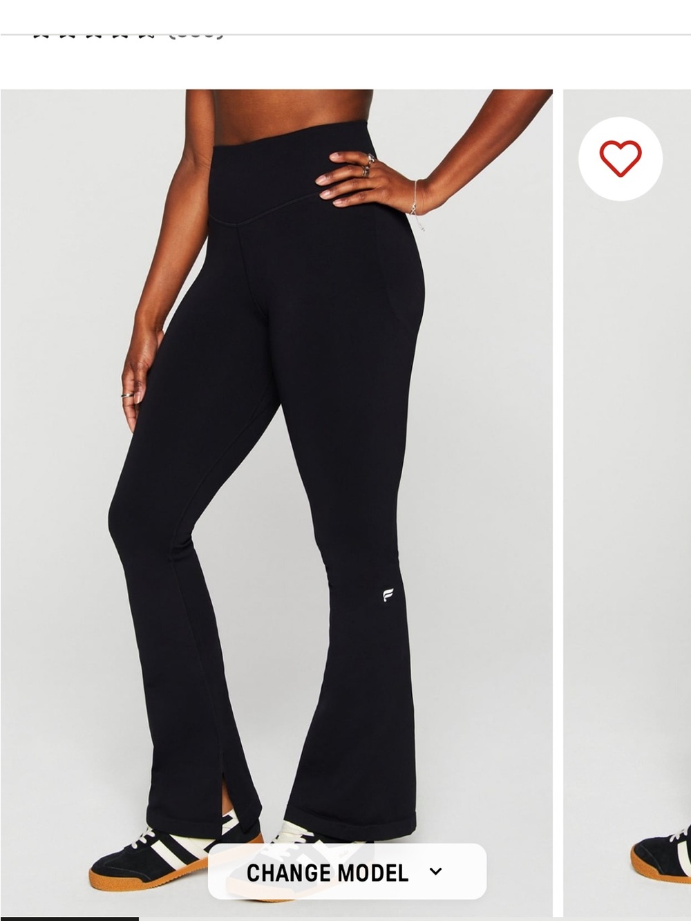 Fabletics Black High-Waist Flared Leggings